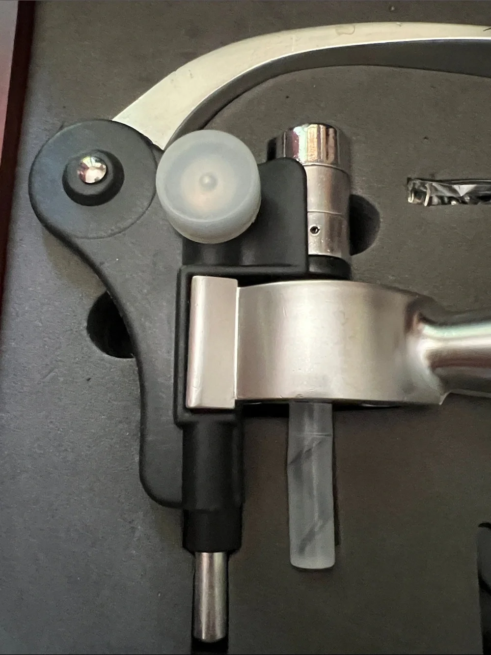New Stainless Steel Lever Corkscrew Wine Opener in Case